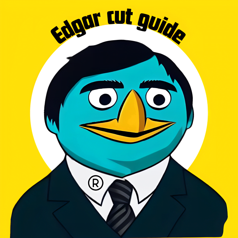 Edgar cut guide logo