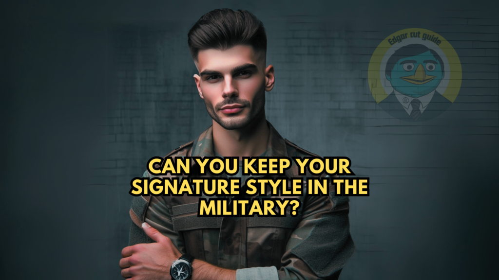 Can You Have a Drop Fade in the Military? 2 A military man in drop fade
